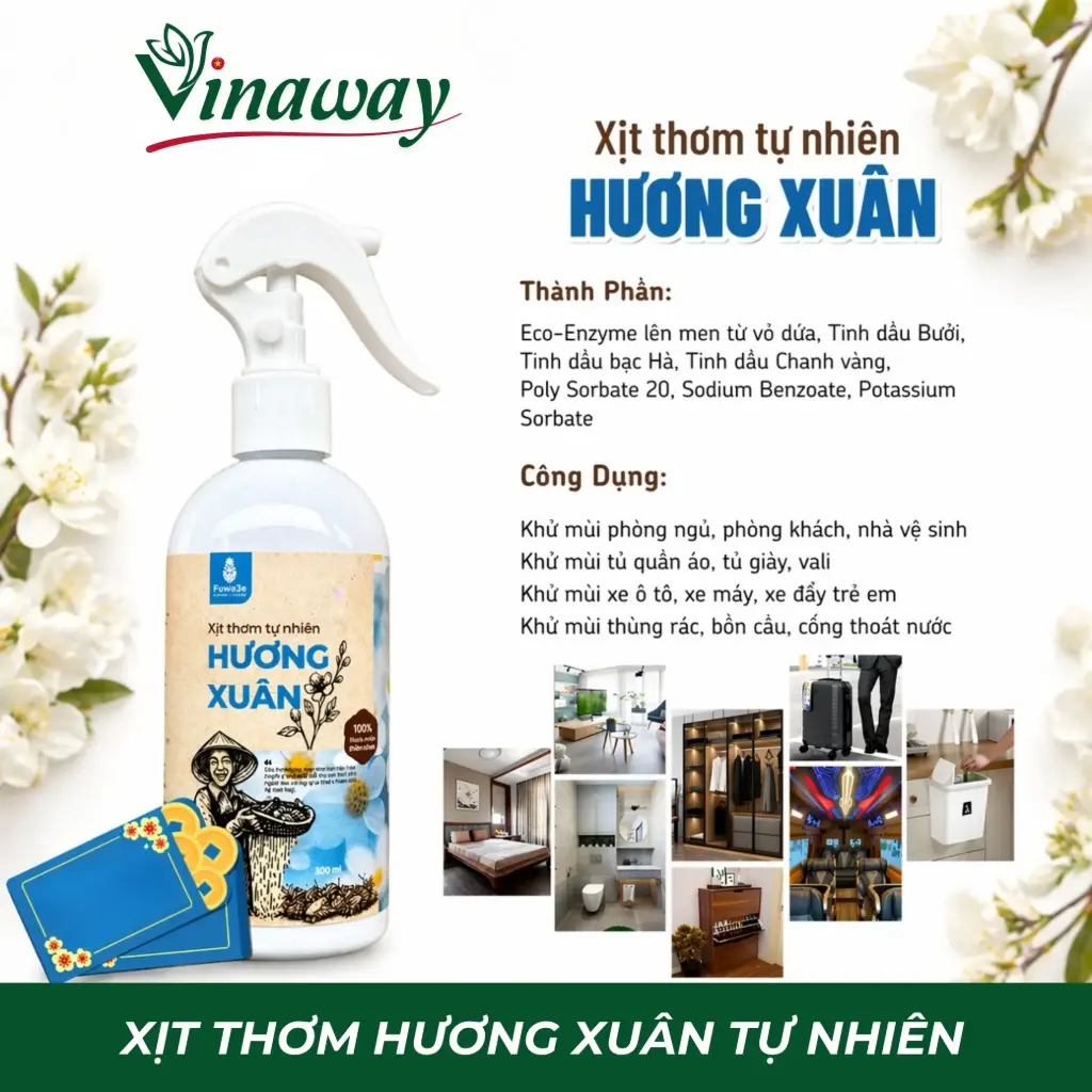 Xịt thơm tự nhiên (300ml)