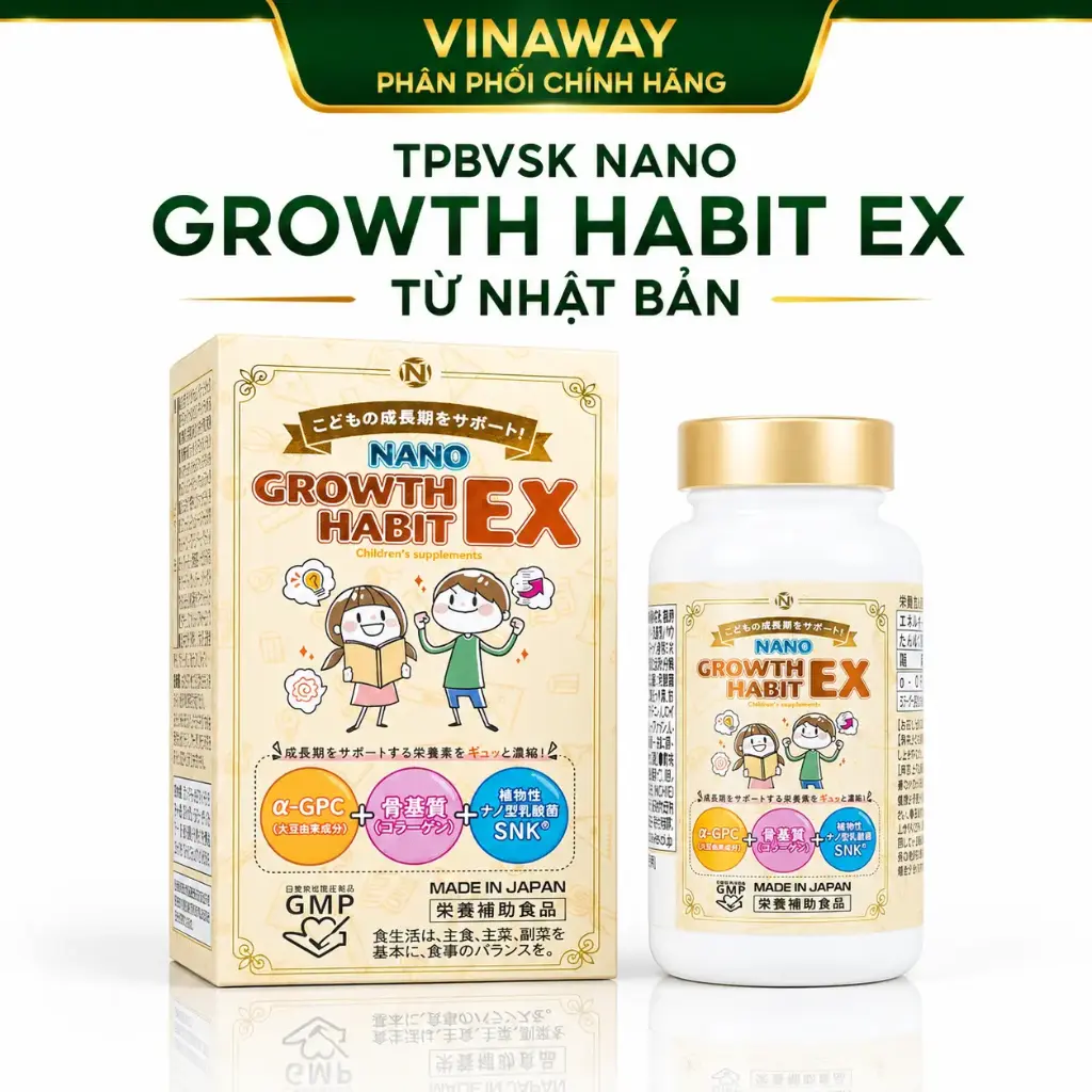 Combo 10x NANO GROWTH HABIT EX HỘP 120 VIÊN